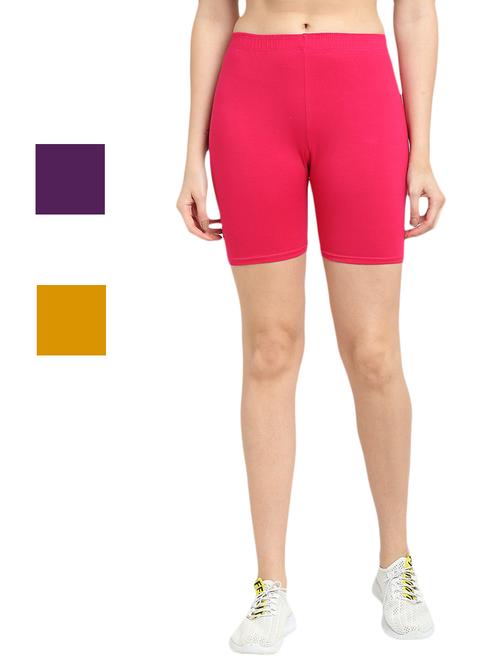 pack of 3 solid cycling shorts - 20154717 - Very Small Image - 1