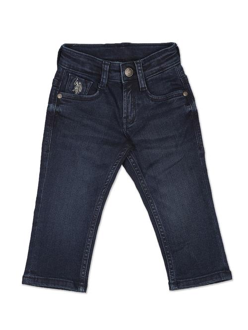 blue solid regular fit jean - 20154867 - Very Small Image - 1