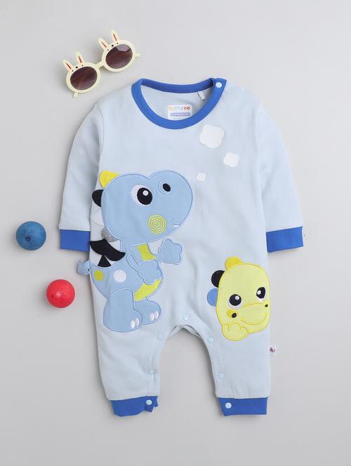 blue animal printed romper - 20155482 - Very Small Image - 1