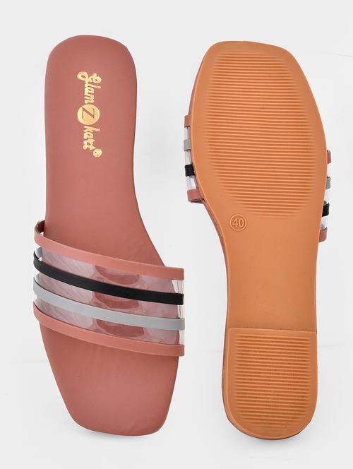 women solid slip on sandal - 20160145 - Very Small Image - 1