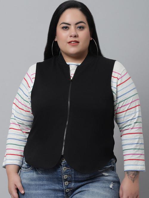 women solid jacket - 20161373 - Very Small Image - 1