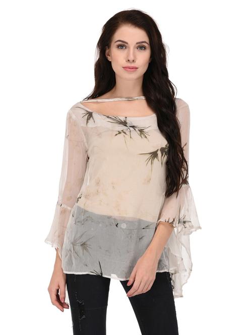 white printed regular top - 20162396 - Very Small Image - 1