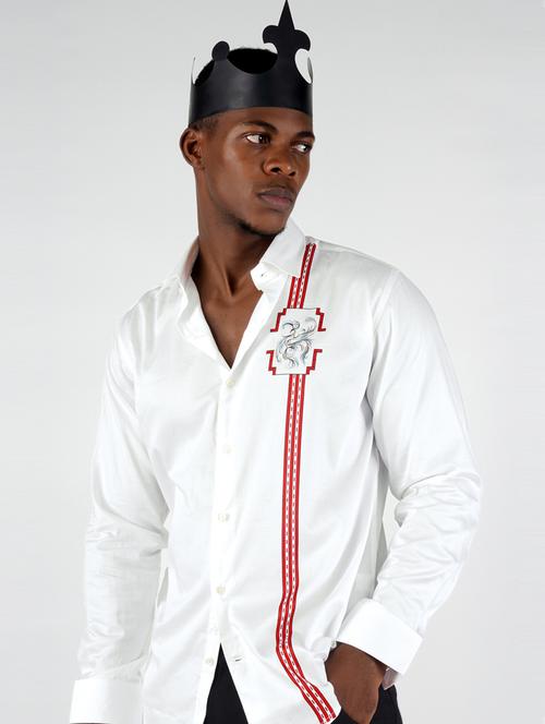 white long sleeve casual shirt - 20162659 - Very Small Image - 1