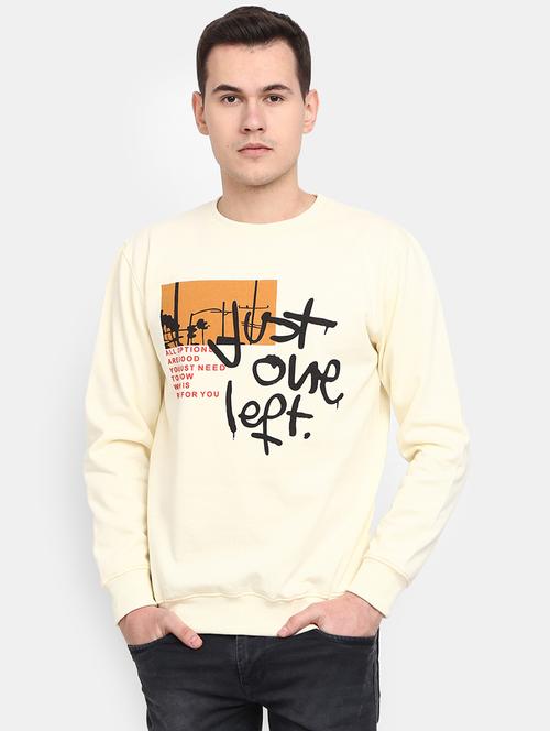 mens front print sweatshirt - 20163873 - Very Small Image - 1
