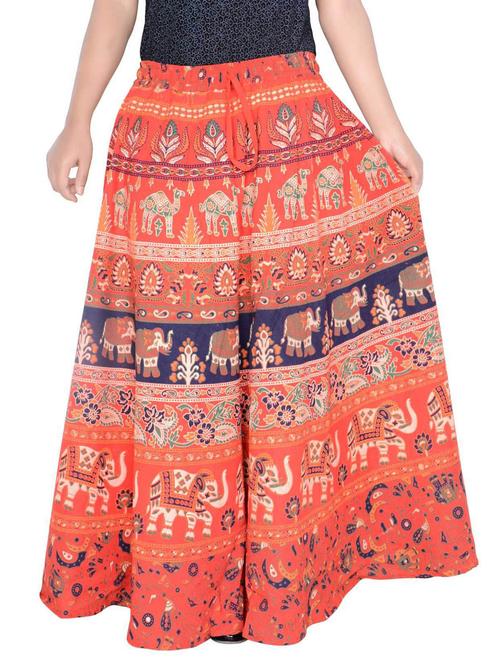 women printed cotton flared skirt - 20164698 - Very Small Image - 1