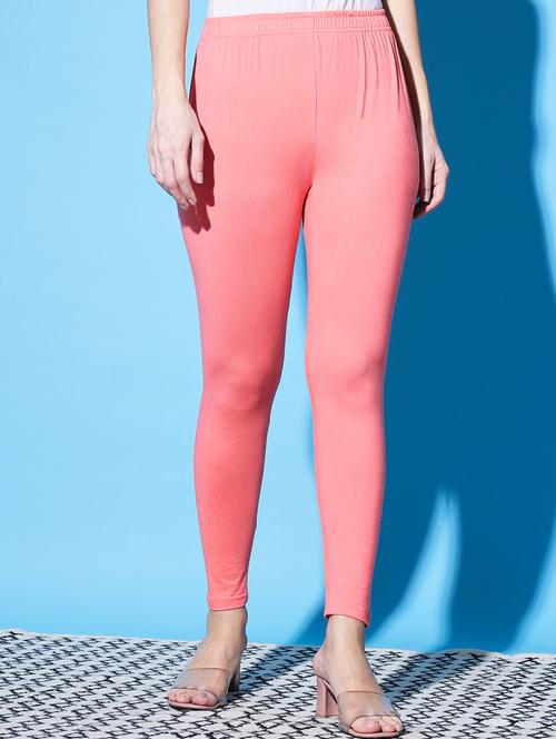 soft colors women's skinny fit ethnic wear ankle length leggings - 20166657 - Very Small Image - 1