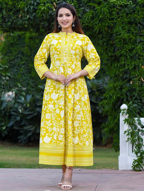 women's flared kurta - 20166736 - Very Small Image - 1
