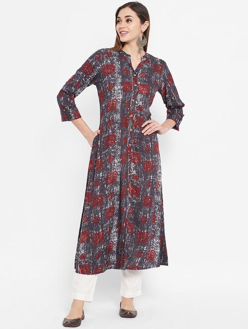 women's a-line kurta - 20166822 - Very Small Image - 1