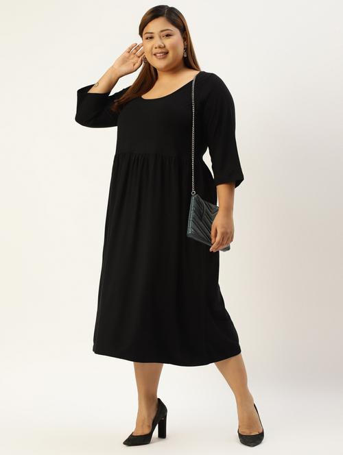 women's  solid dress - 20168975 - Very Small Image - 1