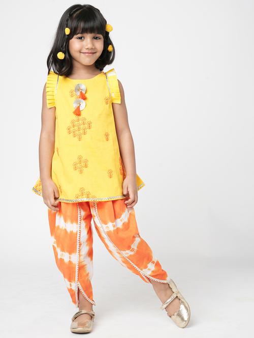 tie & dyed printed ethnic set  - 20169030 - Very Small Image - 1