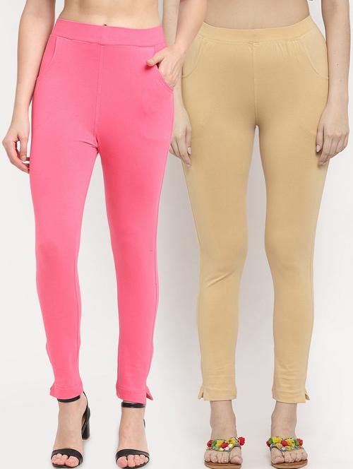 pack of 2 solid leggings - 20171664 - Very Small Image - 1