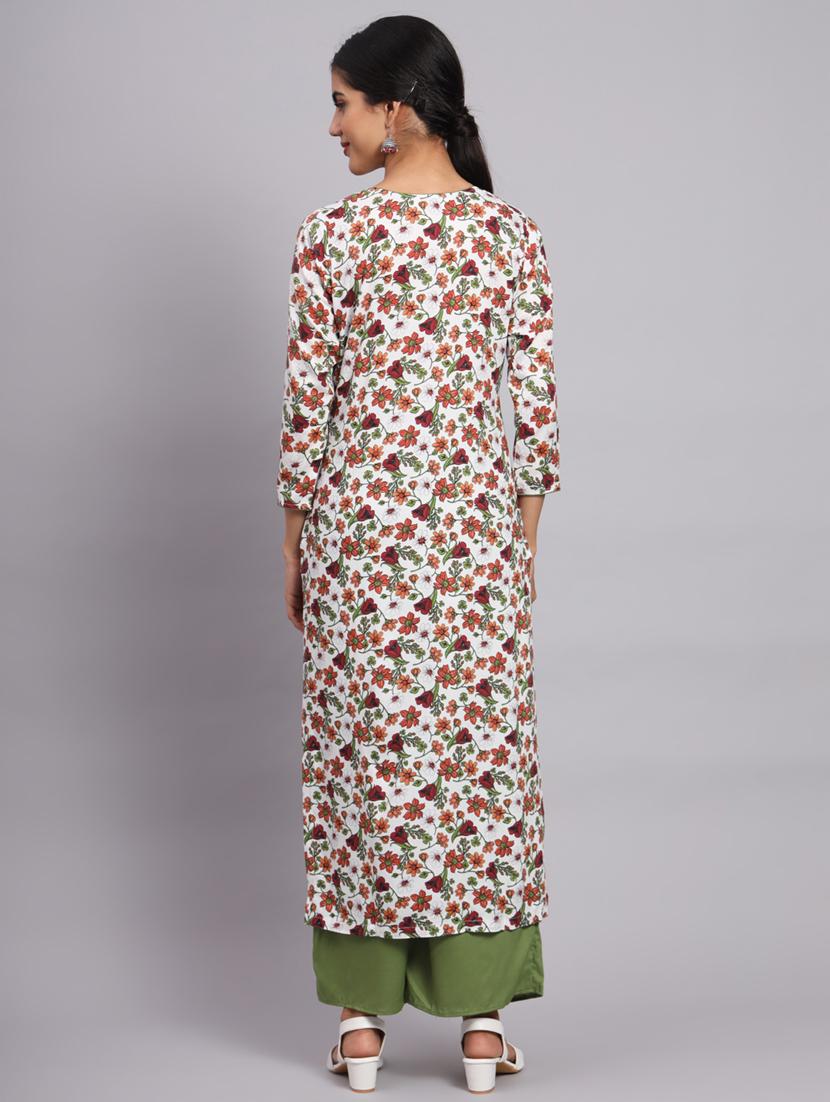 women printed kurta palazzo set - 20174136 - Standard Image - 2