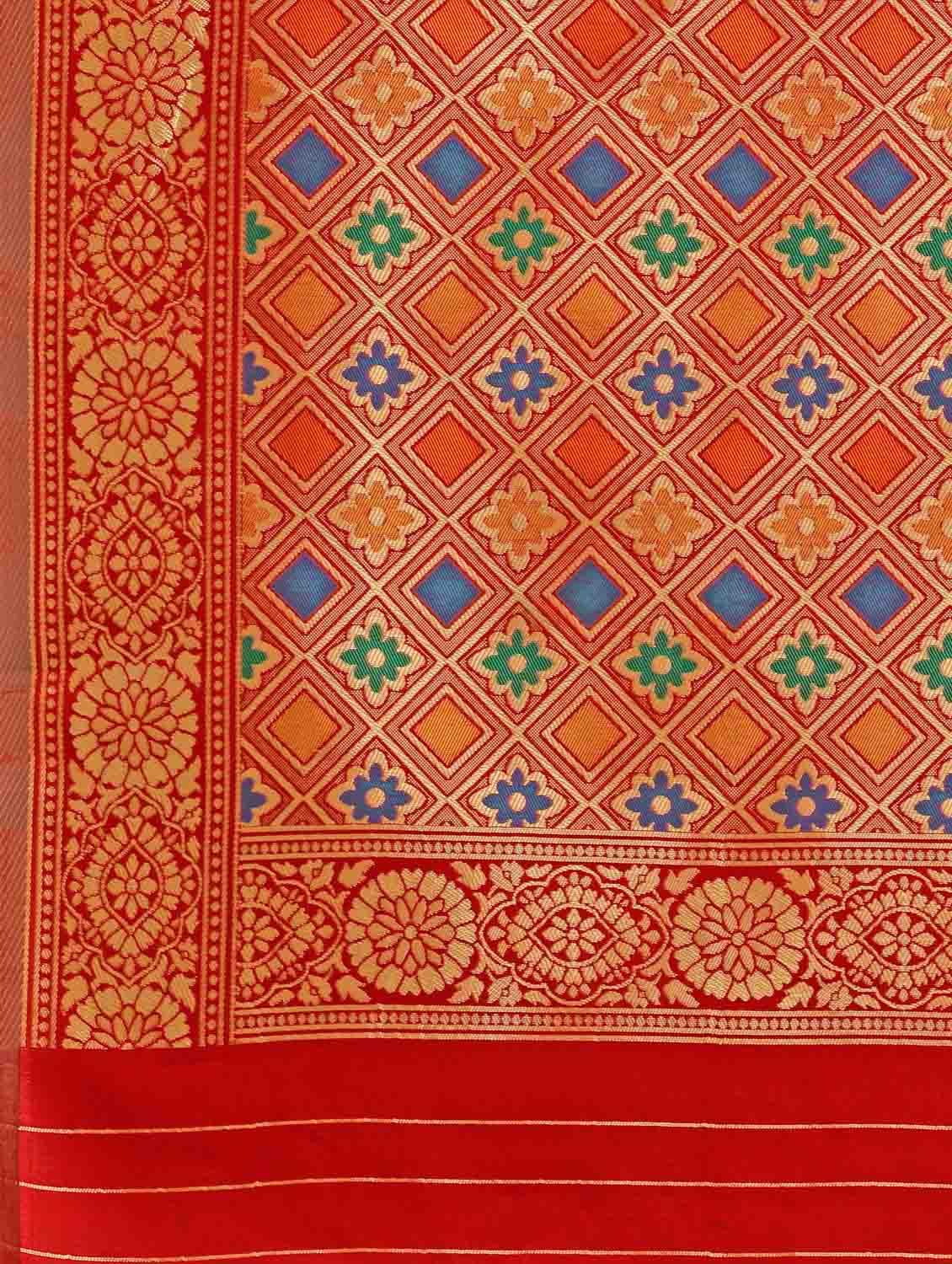 women's banarasi saree with blouse - 20175549 - Standard Image - 4