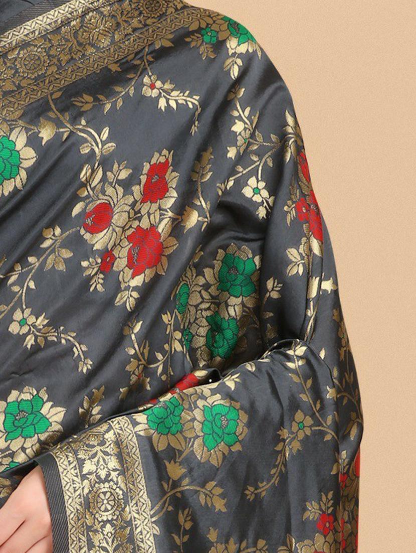women's banarasi saree with blouse - 20175552 - Zoom Image - 4