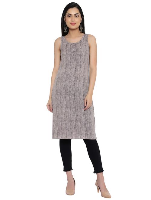 women's straight kurta - 20178295 - Very Small Image - 1