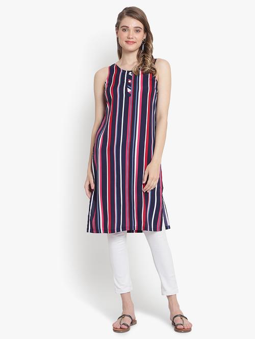 women's straight kurta - 20178310 - Very Small Image - 1