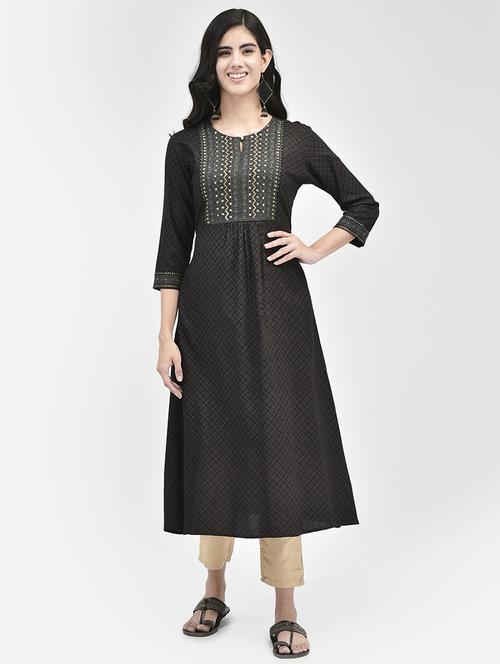 women's a-line kurta - 20178350 - Very Small Image - 1