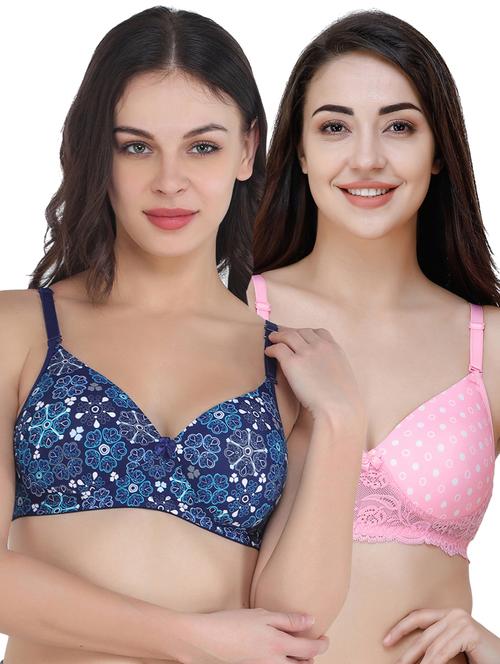 pack of 2 printed t-shirt bras - 20178876 - Very Small Image - 1