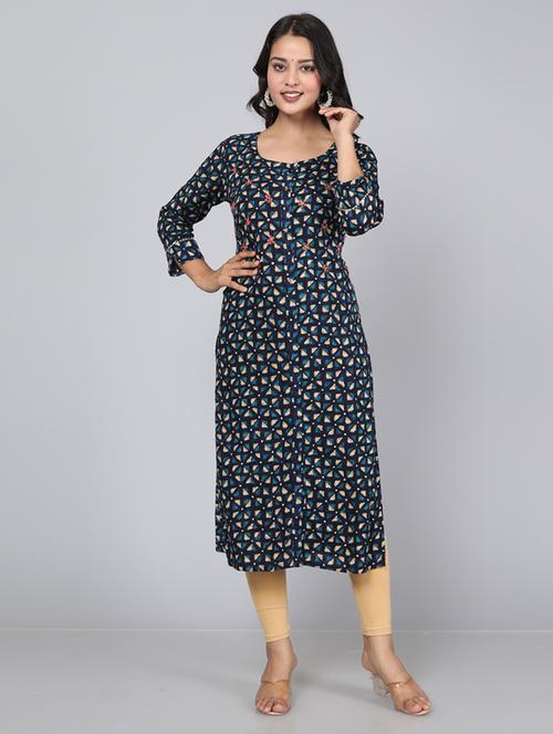 women's straight kurta - 20179109 - Very Small Image - 1