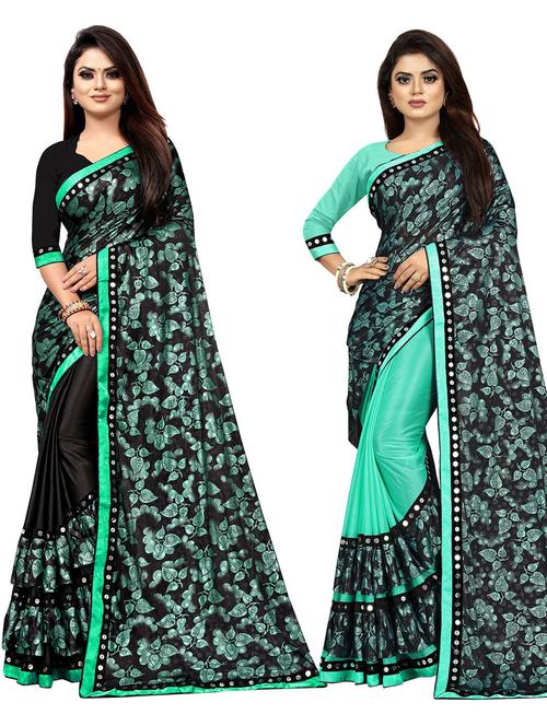 women's saree combo with blouse - 20183754 - Very Small Image - 1