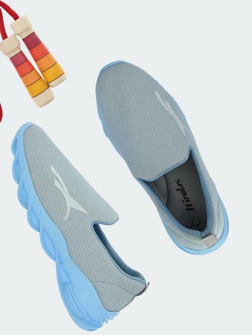 light blue mesh slip on sports shoes - 20184523 - Very Small Image - 1