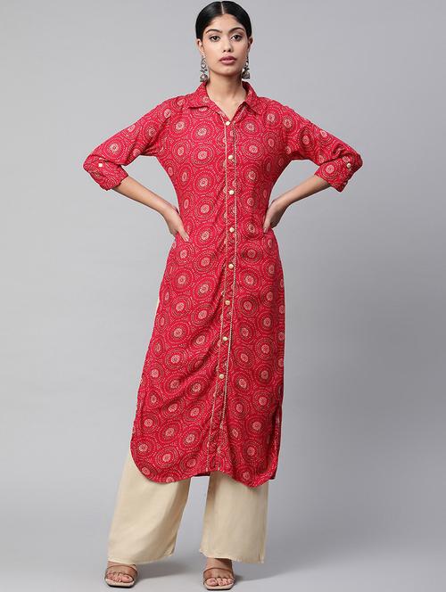 women's straight kurta - 20186055 - Very Small Image - 1