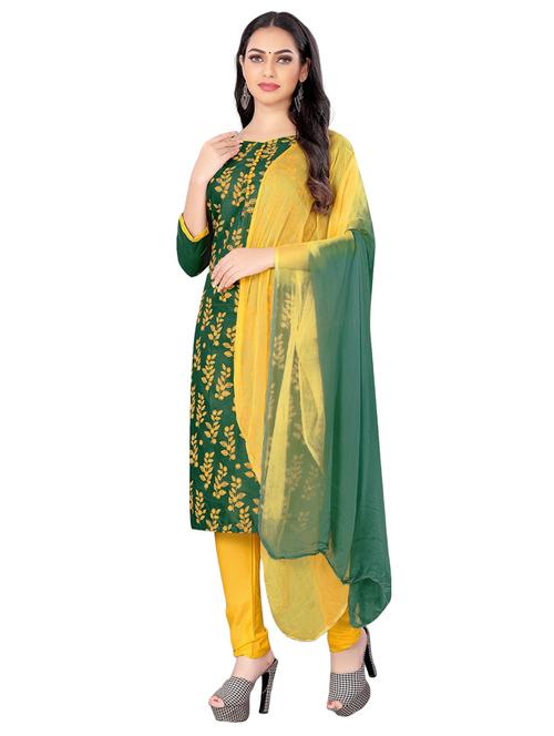 printed unstitched salwar suit set - 20193830 - Very Small Image - 1