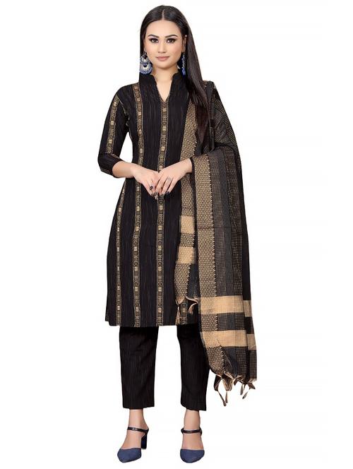 self design unstitched churidaar suit set - 20193895 - Very Small Image - 1