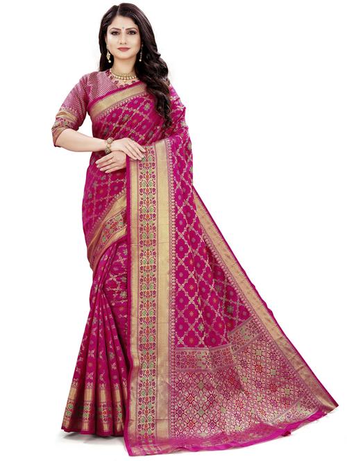 self design banarasi saree - 20194823 - Very Small Image - 1