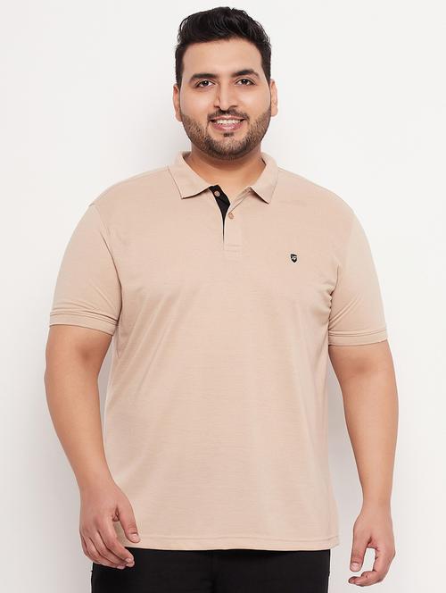 men polo neck solid plain t-shirt - 20195411 - Very Small Image - 1