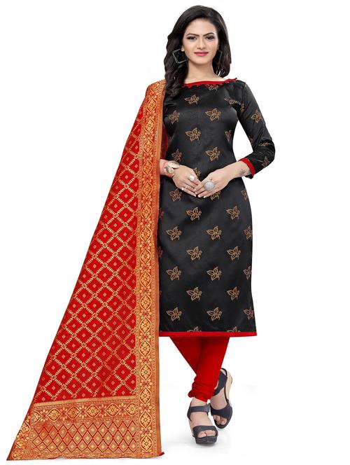 self design unstitched suit set  - 20196202 - Very Small Image - 1