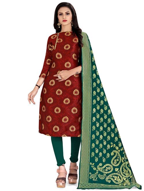 self design unstitched suit set  - 20196266 - Very Small Image - 1
