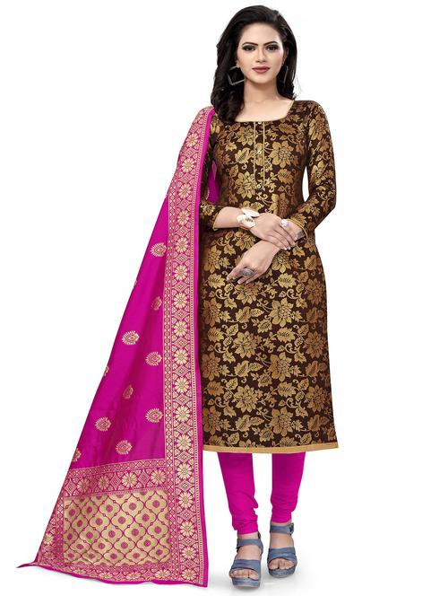 self design unstitched suit set  - 20196293 - Very Small Image - 1