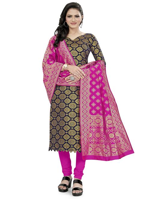 self design unstitched suit set  - 20196346 - Very Small Image - 1