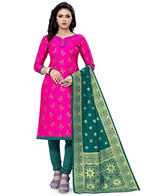 self design unstitched suit set  - 20196376 - Very Small Image - 1