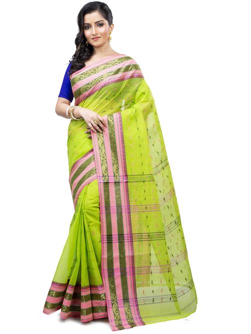 women's self design green colored saree - 20204893 - Very Small Image - 1