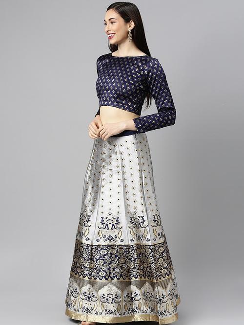 self design panelled lehenga choli set with dupatta - 20208063 - Very Small Image - 1