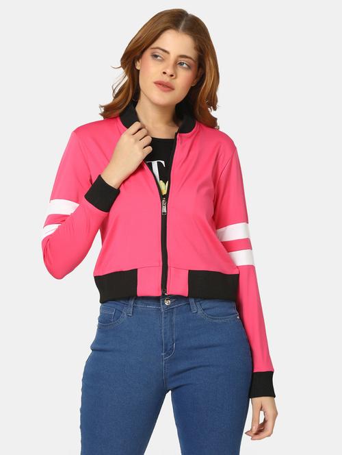 pink striped varsity jacket - 20220255 - Very Small Image - 1