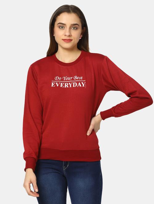 rust typography regular sweatshirt - 20220260 - Very Small Image - 1