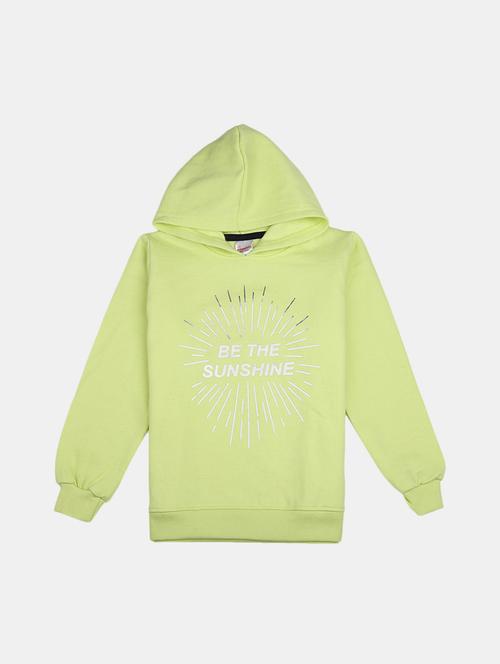 chest print hood neck sweatshirt - 20220497 - Very Small Image - 1