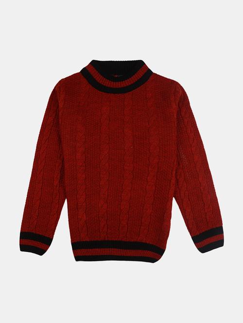 boys self design sweater - 20220802 - Very Small Image - 1