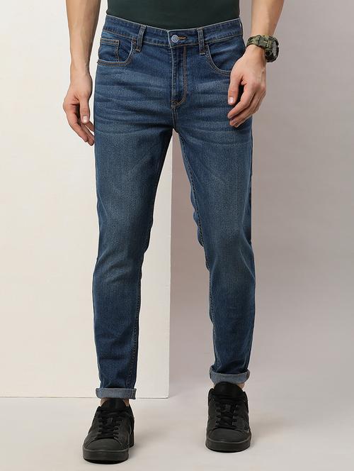 men mid rise washed denim jeans - 20221065 - Very Small Image - 1