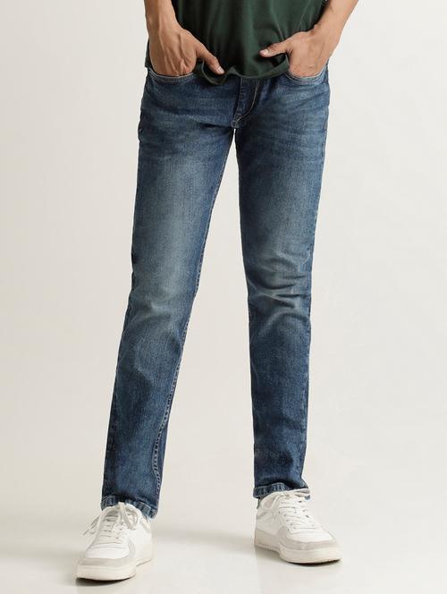 mens straight fit plain jeans - 20221072 - Very Small Image - 1