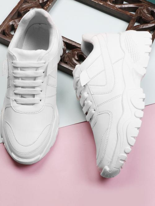 women's white airmax sole lace-up sneaker - 20221271 - Very Small Image - 1