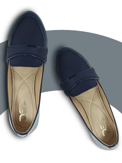 women navy blue slip on ballerina - 20221331 - Very Small Image - 1
