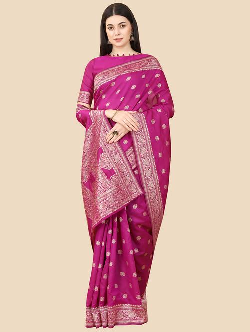 women's banarasi saree - 20223385 - Very Small Image - 1