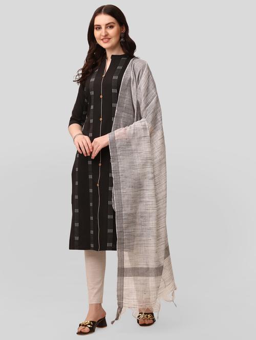 self design kurta churidar with dupatta  - 20223936 - Very Small Image - 1