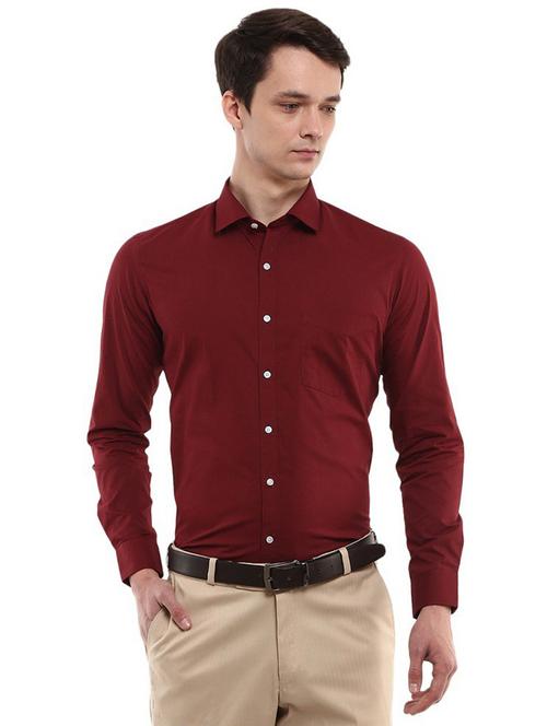 mens solids formal shirt - 20229734 - Very Small Image - 1