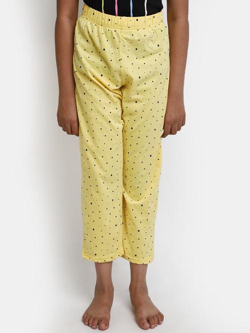 yellow cotton casual trouser - 20229782 - Very Small Image - 1