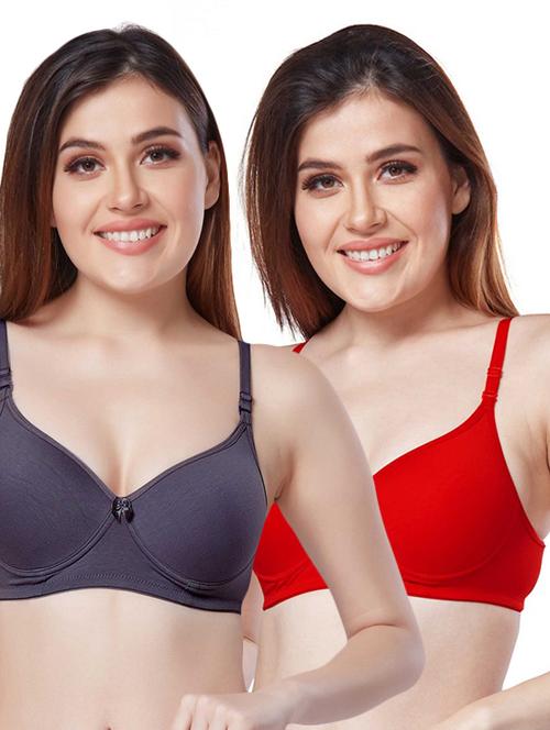 women solid bra combo - 20240321 - Very Small Image - 1